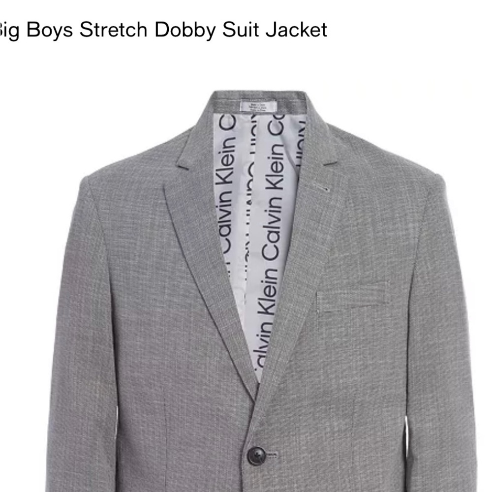 Calvin Klein Light Gray Suit Jacket